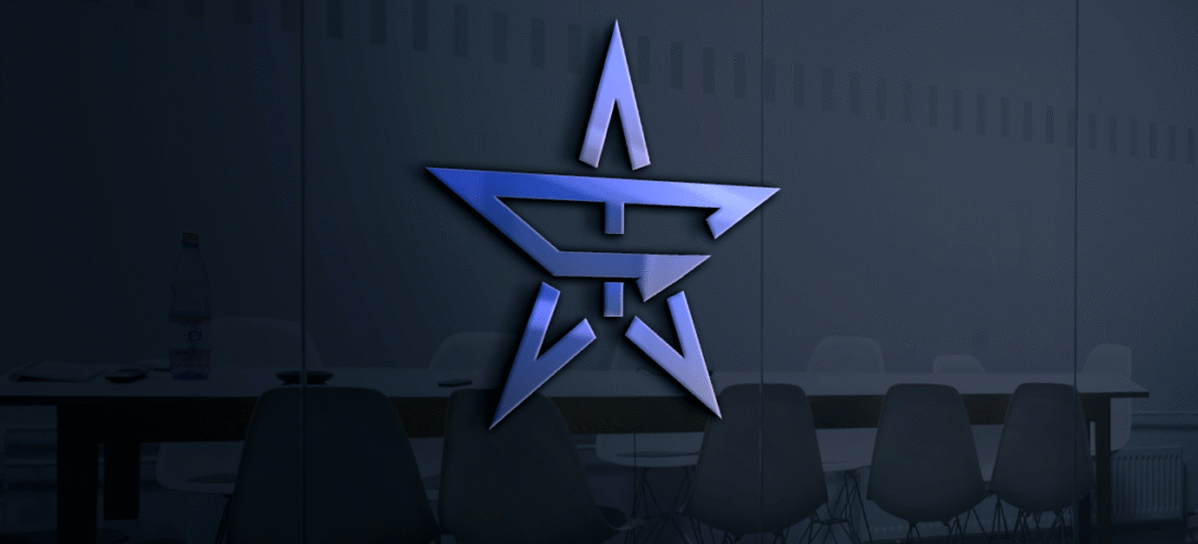 Logo Mockup on Office Glass